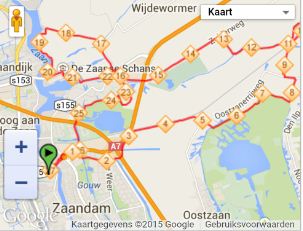route Roparun trainingsloop